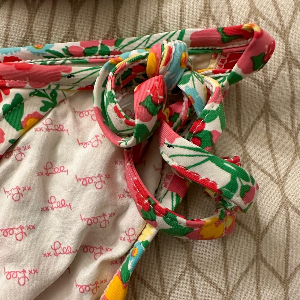 EUC Lilly Pulitzer Ants on Parade Bandeau Bikini, M - Picture 4 of 9